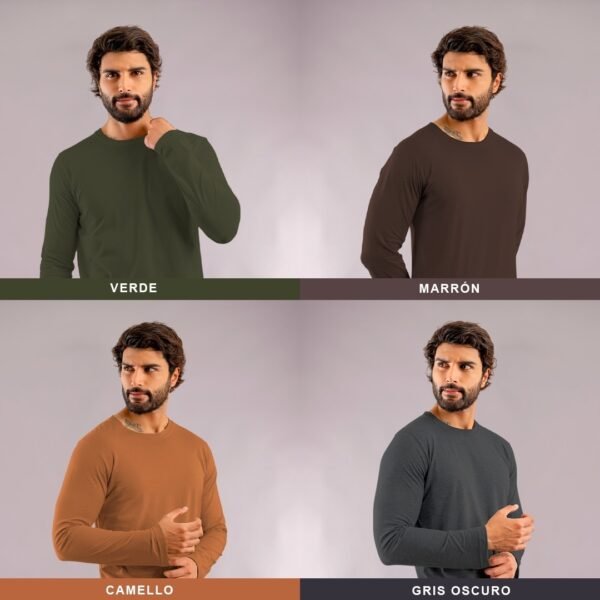 12 Polos de manga larga Básicos Elegantes