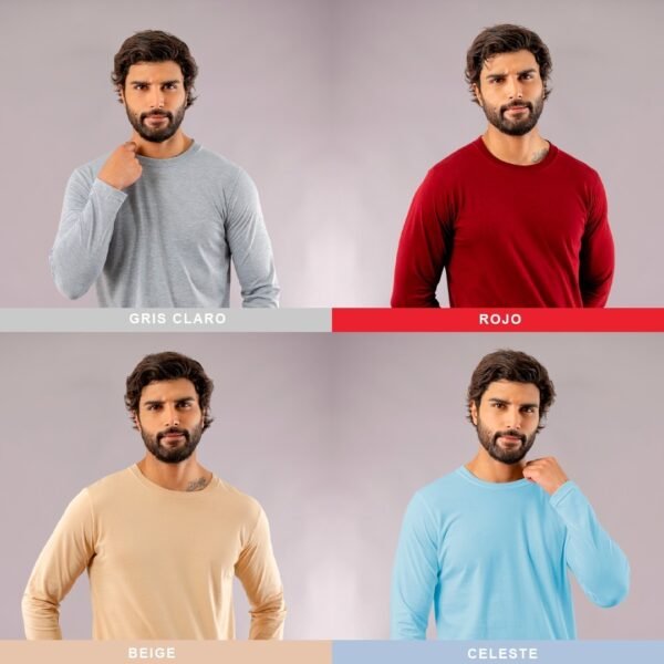 12 Polos de manga larga Básicos Elegantes