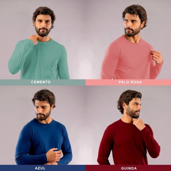 12 Polos de manga larga Básicos Elegantes